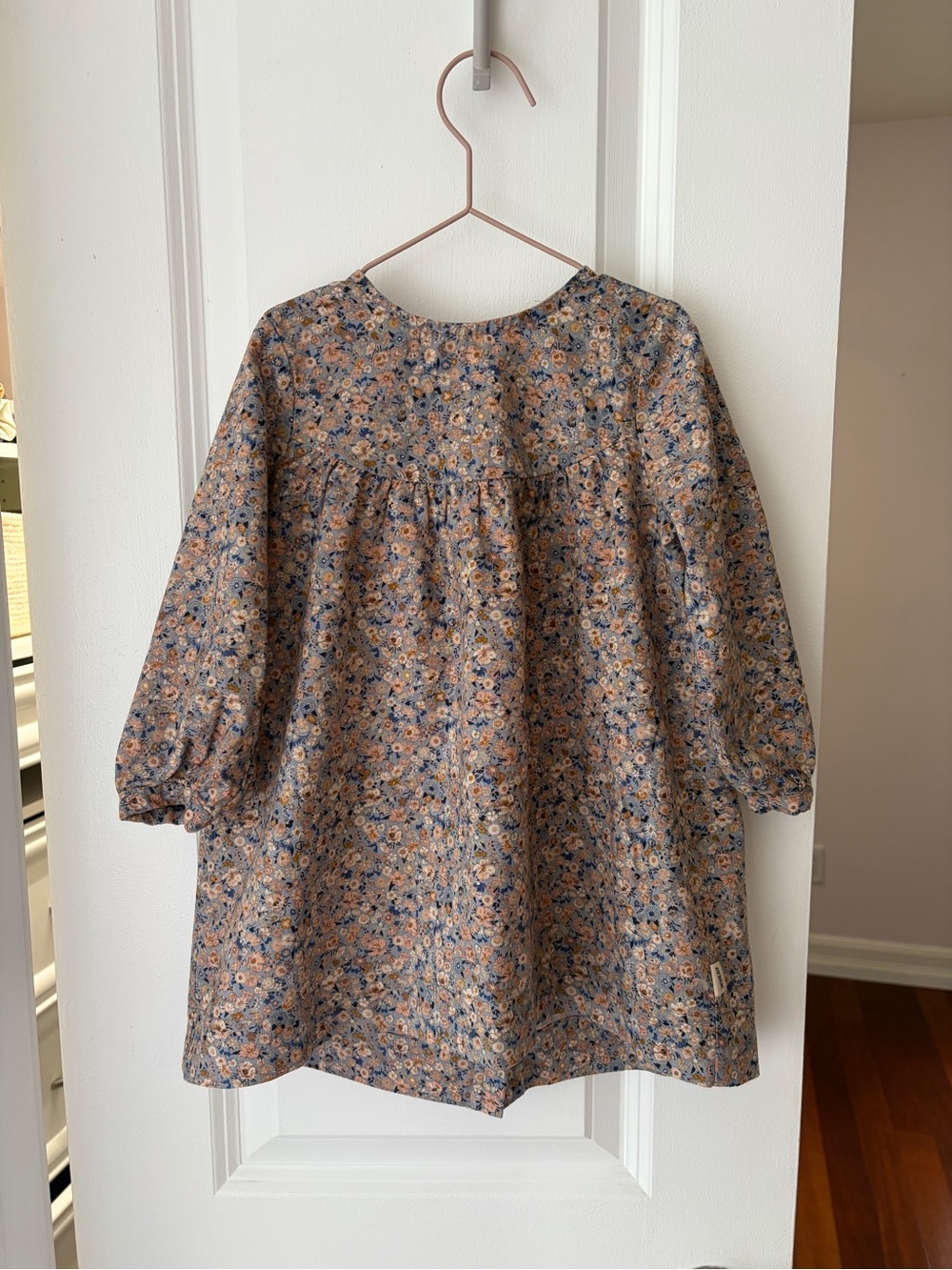 Wheat Kids Dress Fenja in Cloudy Wild Flowers